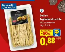 Lidl Deluxe Tagliolini al tartufo offerta