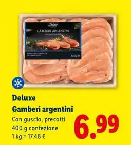 Lidl Deluxe Gamberi argentini offerta
