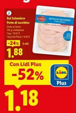 Lidl Dal Salumiere Petto di tacchino offerta