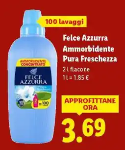 Lidl Felce Azzurra Ammorbidente Pura Freschezza offerta