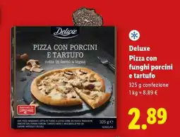 Lidl Deluxe Pizza con funghi porcini e tartufo offerta