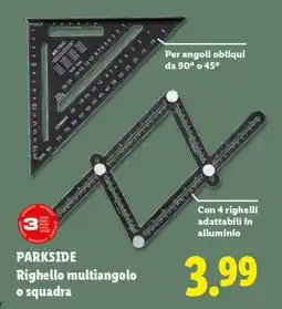 Lidl PARKSIDE Righello multiangolo o squadra offerta