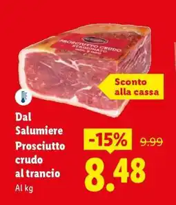 Lidl Dal Salumiere Prosciutto crudo al trancio offerta