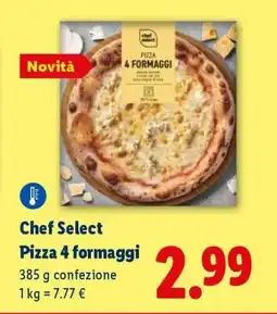 Lidl Chef Select Pizza 4 formaggi offerta