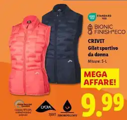 Lidl Crivit Gilet sportivo da donna offerta