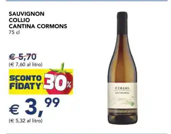 SAUVIGNON COLLIO CANTINA CORMONS