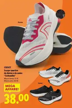 Lidl CRIVIT Scarpe sportive da donna o da uomo “Carbonlite” offerta