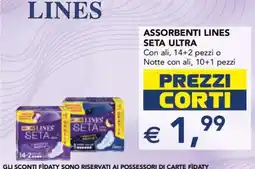 Esselunga Assorbenti Lines Seta Ultra offerta