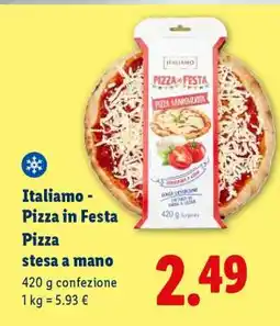 Lidl Italiamo - Pizza in Festa Pizza stesa a mano offerta