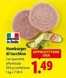Lidl Hamburger Di Tacchino offerta