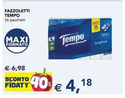 Esselunga FAZZOLETTI TEMPO offerta