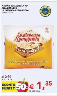 Esselunga Piadina Romagnola IGP alla Riminese offerta