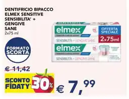 Esselunga DENTIFRICIO BIPACCO ELMEX SENSITIVE SENSIBILITA’ + GENGIVE SANE offerta