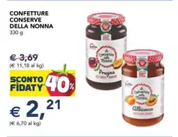 Esselunga CONFETTURE CONSERVE DELLA NONNA offerta