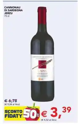 Esselunga Cannonau di Sardegna Jerzu offerta