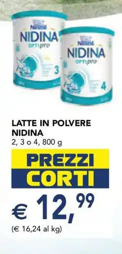 Esselunga LATTE IN POLVERE NIDINA offerta