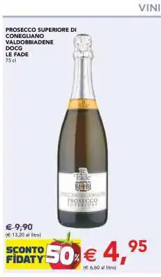 Esselunga Prosecco Superiore di Conegliano Valdobbiadene DOCG Le Fade offerta