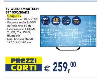 TV QLED SMARTECH 55” 55QG06K2