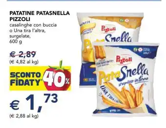 Esselunga Patatine Patasnella Pizzoli offerta