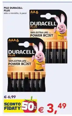 Esselunga PILE DURACELL PLUS offerta