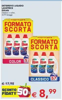 Esselunga Detersivo Liquido Lavatrice Dixan offerta