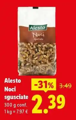 Lidl Alesto Noci sgusciate offerta