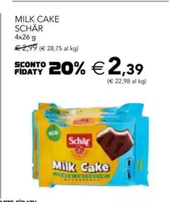 Esselunga MILK CAKE SCHÄR offerta