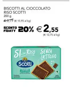 Esselunga BISCOTTI AL CIOCCOLATO RISO SCOTTI offerta