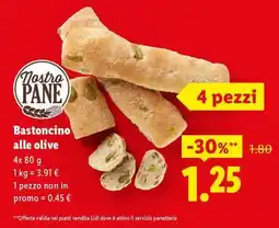 Lidl Bastoncino alle olive offerta