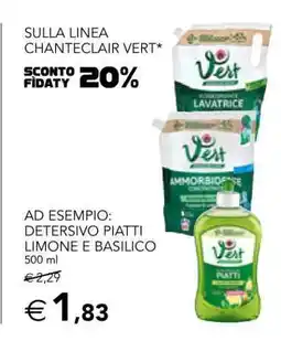 Esselunga DETERSIVO PIATTI LIMONE E BASILICO 500 ml offerta