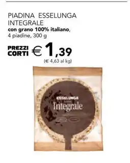 Esselunga PIADINA ESSELUNGA INTEGRALE offerta