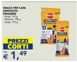 Esselunga Snack per cani Dentastix Pedigree offerta
