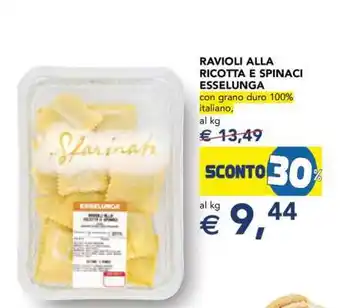 Esselunga Ravioli alla Ricotta e Spinaci Esselunga offerta