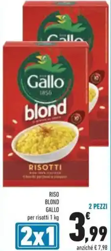 Conad Riso blond gallo per risotti offerta