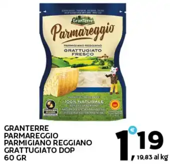 Extra Supermercati Granterre parmareggio parmigiano reggiano grattugiato dop offerta