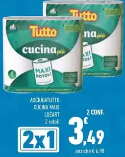 Conad Asciugatutto cucina maxi lucart 2 rotoli offerta