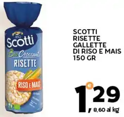 Extra Supermercati Scotti risette gallette di riso e mais offerta