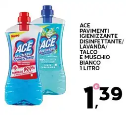 Extra Supermercati Ace pavimenti igienizzante disinfettante/ lavanda/ talco e muschio bianco offerta