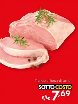 Eurospesa Trancio di lonza di suino offerta