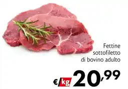 Eurospesa Fettine sottofiletto di bovino adulto offerta