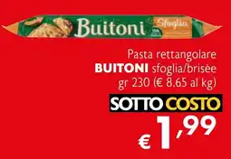 Eurospesa Pasta rettangolare BUITONI sfoglia/brisée offerta
