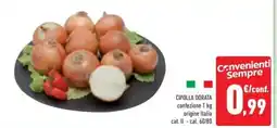 Conad Cipolla dorata confezione origine Italia offerta