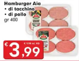 DeSpar Express Hamburger Aia di tacchino di pollo offerta