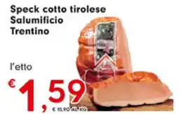 DeSpar Express Speck cotto tirolese Salumificio Trentino offerta