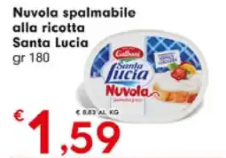 DeSpar Express Nuvola spalmabile alla ricotta Santa Lucia offerta