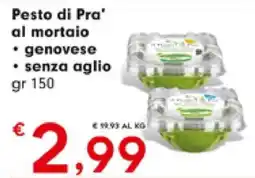 DeSpar Express Pesto di Pra' al mortaio genovese senza aglio offerta