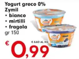 DeSpar Express Yogurt greco 0% Zymil offerta