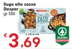 DeSpar Express Sugo alle cozze Despar offerta