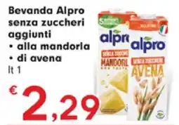 DeSpar Express Bevanda Alpro senza zuccheri aggiunti offerta