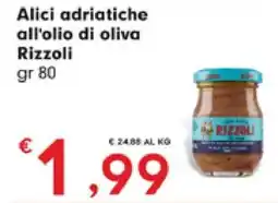 DeSpar Express Alici adriatiche all'olio di oliva Rizzoli offerta